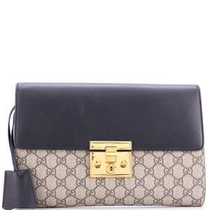Gucci Padlock Clutch Gg Canvas And #203059G11B